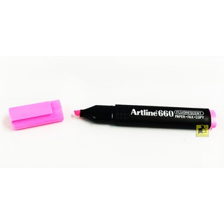 ปากกาไฮไลท์ Arline 660 สีชมพู