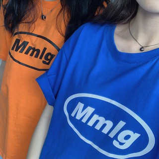 Mmlg เสื้อยืดแขนสั้นพิมพ์ลายสไตล์เกาหลีแฟชั่นฤดูใบไม้ผลิและฤดูร้อน ใส่ได้ทั้ง หญิง และ ชาย เสื้อผ้าแฟชั่น พร้อมส่ง