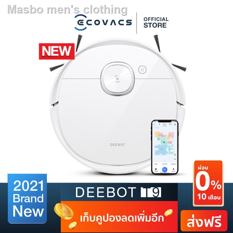 อุปกรณ์⊙ECOVACS หุ่นยนต์ดูดฝุ่น DEEBOT T9 หุ่นยนต์ทำความสะอาด 9 in 1 ที่ดีที่สุดของคุณ