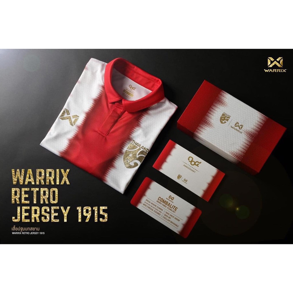 Warrix เสื้อทีมชาติไทย (ลิขสิทธิ์แท้) ฉลอง 104 ปี "เสื้อปฐมบทสยาม"