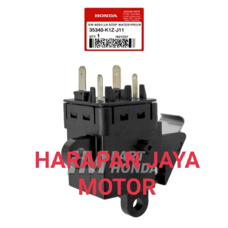 SWITCH ASSY LH STOP เบรคซ้าย PCX 160 VARIO 160 FORZA 160 35340 K1Z J11 น้ํา Proof ADV 160 เดิม AHM
