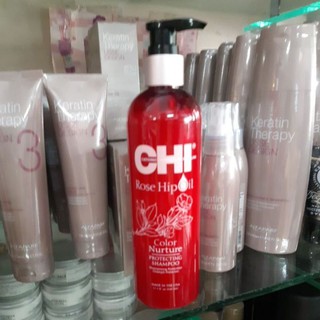 Chi rose hip oil shampoo 340ml แชมพุ สุตรสำหรับผมทำสี