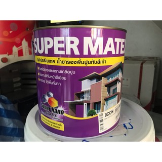 TOA Super Matex ทีโอเอ ซุปเปอร์เมเทค สีรองพื้นปูนเก่า สําหรับภายนอกและภายใน ขนาดแกลลอน 3.7 ลิตร