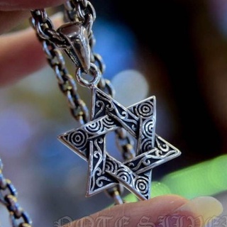 จี้ดาวหกแฉกลายกราฟฟิก Star of David Sterling Silver92.5 NSPD2763