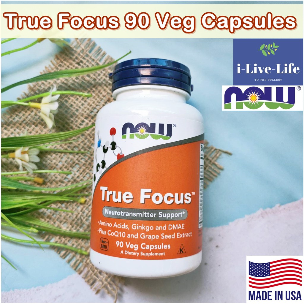 15% Sale!!! EXP.03/26 กรดอะมิโน True Focus, 90 Veg Capsules - Now Foods
