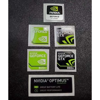 [ใหม่ สติกเกอร์โลหะ] สติกเกอร์ฉลากการ์ดจอ NVIDIA ของแท้ NVIDIA GTX GEFORCE CUDA