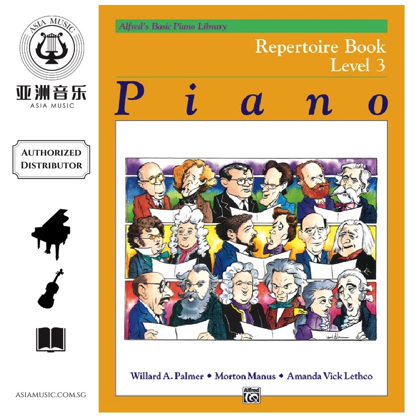 AUTHORZED DISTRIBUTOR - ALFRED MUSIC - ALFRED BASIC PIANO LIBRARY: RETTOIRE LEVEL 3