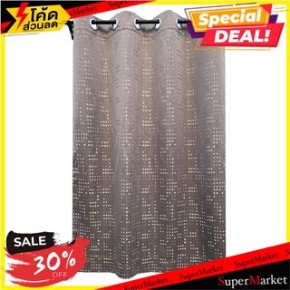 ผ้าม่าน EYELET HOME L&amp;S DISCO 135X160 ซม. สีเทา ผ้าม่านหน้าต่าง EYELET CURTAIN HOME L&amp;S DISCO 135X160CM GRAY