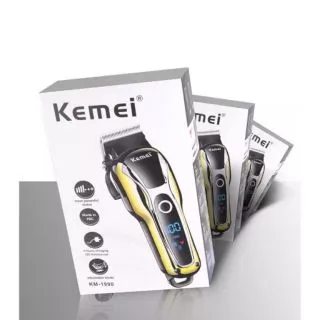 Kemei ของแท้ ปัตตาเลี่ยนตัดผมไร้สาย หน้าจอ LCD ลิเธี่ยมแบตเตอรี่ แบตเตอร์เลี่ยน ที่ตัดผม km-1990