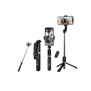 Lenovo x WeCool S3 ไร้สาย Bluetooth Selfie Stick พร้อมรีโมทไร้สายแบบถอดได้ 3 ใน 1 ฟังก์ชันขาตั้งกล้องที่ทนทานและขาตั้งมือถือ