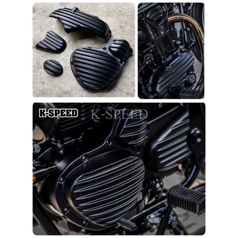 ชุดฝาครอบเครื่อง 4 ชิ้น Diabolus For Benelli imperiale 400 (สินค้าแท้จากk-speed)BN408