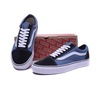 รองเท้า                    Vans Old Skool Navy 🔵สินค้าพร้อมส่งและพร้อมกล่อง