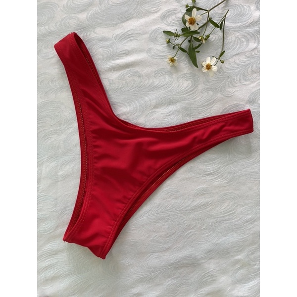 กางเกง Bikini SHEIN มือสองสีแดง
