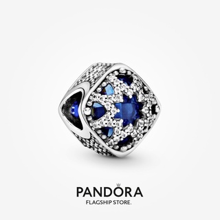 Pandora จี้รูปดาว สีฟ้า ของขวัญวันเกิด สําหรับสุภาพสตรี p825