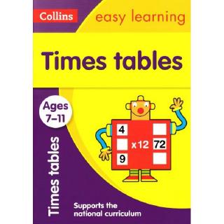 DKTODAY หนังสือ COLLINS EASY LEARNING KS2:TIMES TABLES AGES 7-11