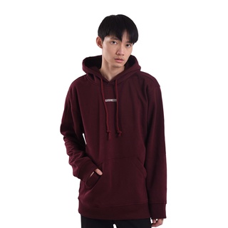 เสื้อกันหนาว มีฮู้ดดี้ H033 Maroon Small Sig สีขาว