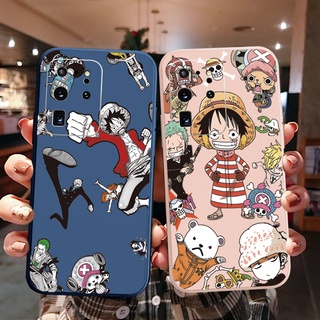 เคสโทรศัพท์มือถือ ซิลิโคนนิ่ม ขอบตรง ลาย One Piece Family สําหรับ Samsung Galaxy S22 S21 Ultra S20 FE S10 Plus