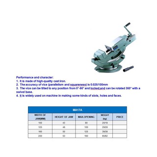 MILLING MACHINE VISE ปากกาจับงาน6