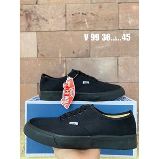 รองเท้าผ้าใบแฟชั่นแวน Vans of The Wall สี Black size (36-45)