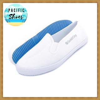 GOLDCITY รองเท้าผ้าใบ SLIP ON สีขาว สลิปออน รุ่น CS002