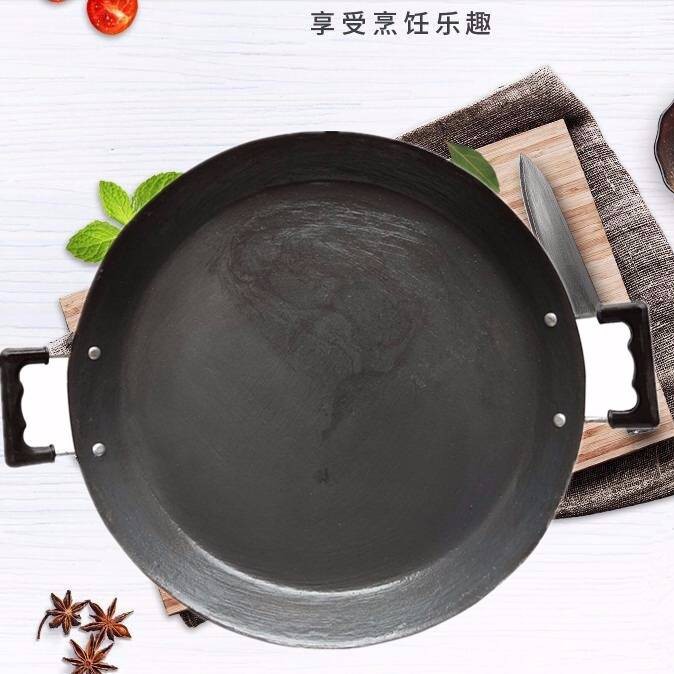 New Arrival Takoyaki Pan Ready Stock Kuali Kuno Tebal Kuali Lekang Komersial Bukan Melekat Besar Besi Tuang Binaural Ba Shopee Thailand