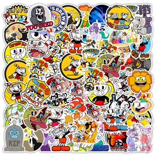 ❉ Cuphead “ Dont Deal With The Devil ” Series 02 Games สติ๊กเกอร์ ❉ 50Pcs/Set Mugman DIY Fashion Mixed Luggage Laptop Skateboard Doodle Decals สติ๊กเกอร์