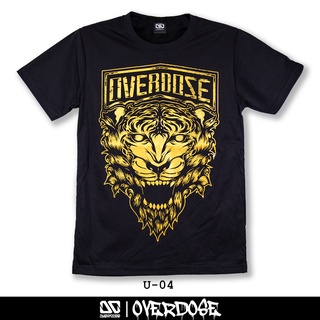 Overdose T-shirt เสื้อยืดคอกลม สีดำ รหัส U-04(โอเวอโดส)