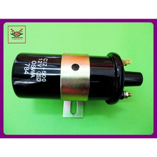 IGNITION COIL 12 VOLT for ALL MODEL // คอยล์จุดระเบิด 12 โวลท์ ทรงกระบอก "สีดำ" ใช้ทั่วไป สินค้าคุณภาพดี