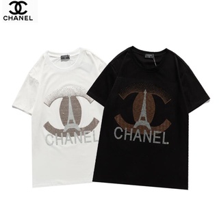Chane เสื้อยืดแขนสั้น ผ้าฝ้าย แฟชั่นสําหรับผู้ชาย และผู้หญิง