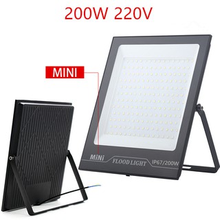 สปอตไลท์ ไฟสว่าง Spotlight LED 200Wเต็ม AC 220V (ใช้ไฟบ้าน220V) แสงขาว IP67 สว่างมาก