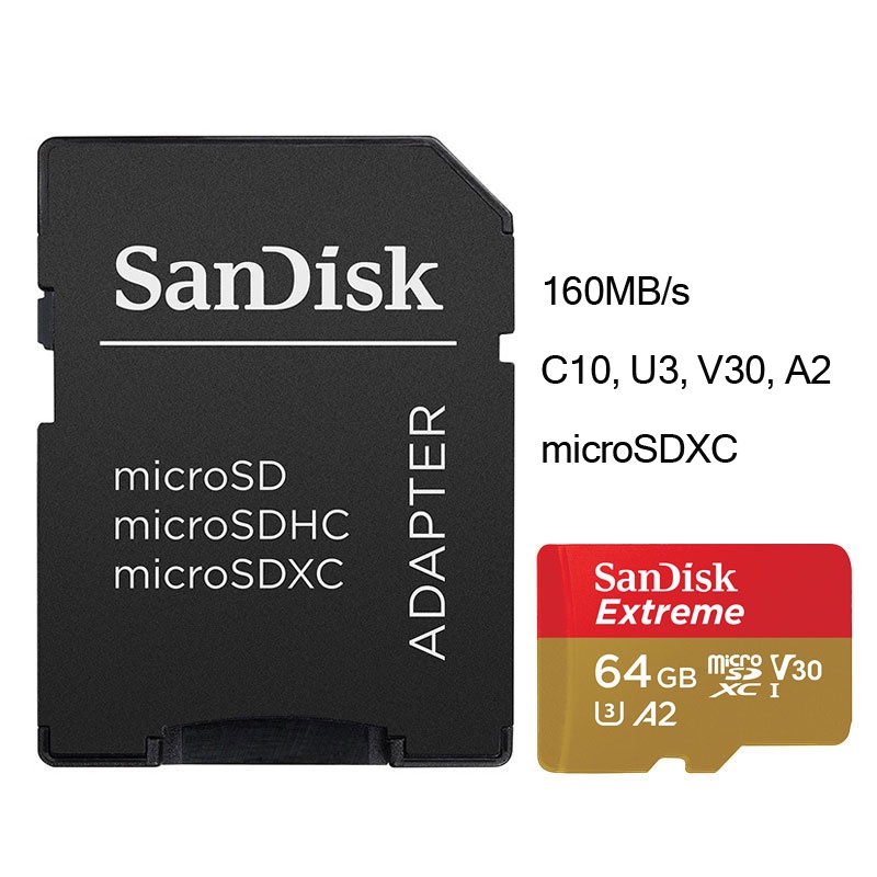 CODSanDisk Memory Card A2 High Speed 160MBs 256GB 128GB 512GB V30 Class ...
