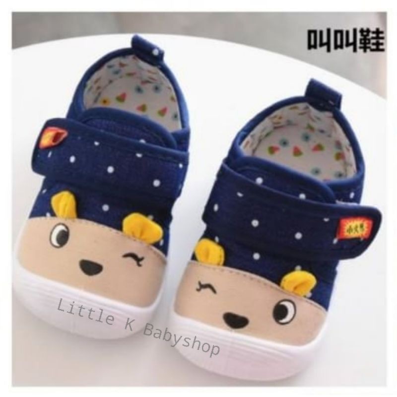 รองเท้าเสียง Wink Bear Blue Cicit - รองเท้าเด็กเสียง / รองเท้าเด็ก