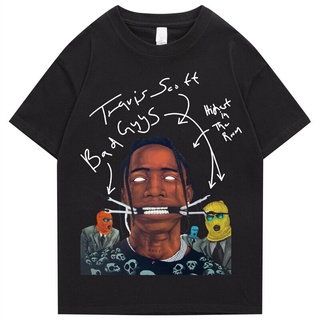 Hot Travis SCOTT T เสื้อ Astroworld พิมพ์ T เสื้อผู้ชายผ้าฝ้าย T เสื้อ High Street Boy Hip Hop T เสื้อผู้ชาย Clothes