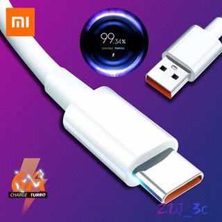 Original xiaomi Mi 6A Type C สาย Original Mi Charge Turbo 33w Fast Charge สำหรับ Mi 11 10i Poco X3 CC9 Pro 9T สีแดง Mi K40 Typec เทอร์โบชาร์จเจอร์