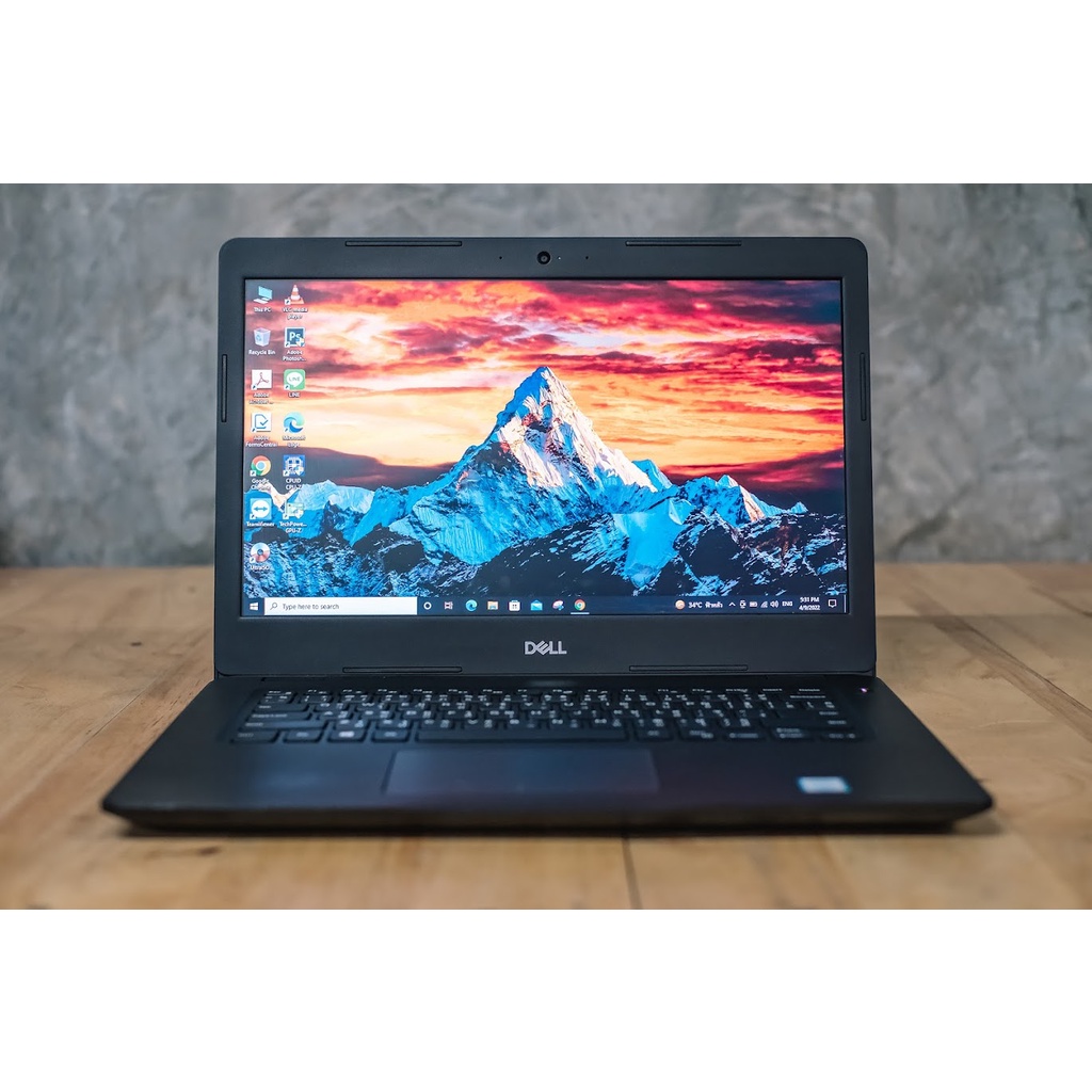 (ผ่อน 0%) โน้ตบุ๊คมือสอง โน้ตบุ๊คทำงาน NOTEBOOK DELL LATITUDE 3490 i5-Gen8 Ram 8gb HDD 1tb หน้าจอ 14