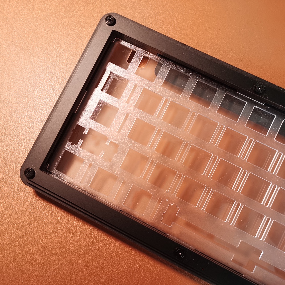 Rebel60 64 Layout Mechanical Keyboard DIY Kit Black Acrylic Stacked