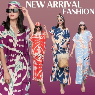 🔖ป้าย Mirrorsister 20421.3 เดรสลายArabia สีสันแซ่บ มาพร้อมที่ผูกคอเก๋ๆ หรือผูกผมชิคๆ