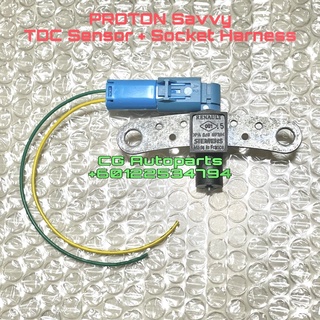 Proton SAVVY เซนเซอร์จับตําแหน่งเพลาข้อเหวี่ยง TDC Renault 8200643171 พร้อมขั้วต่อซ็อกเก็ตสายไฟ