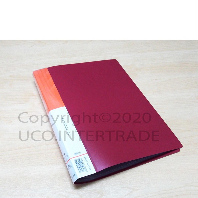 แฟ้มโชว์เอกสารปกแข็ง ทึบ A4 20 ซอง 5 สี แข็งแรง กันรอย ซองในใส่เอกสารได้ 3-5แผ่นต่อซอง ไม่ต้องกลัวยับ