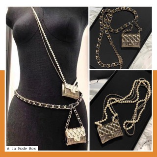 ดีที่สุด! Chanel Long necklace Metal , Belt Metal ออริ