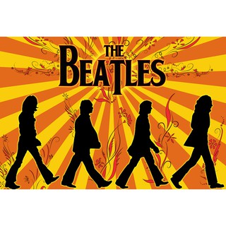 โปสเตอร์ The Beatles John Lennon Paul McCartney โปสเตอร์ วอลเปเปอร์ ตกแต่งผนัง Poster โปสเตอร์วินเทจ โปสเตอร์วงดนตรี