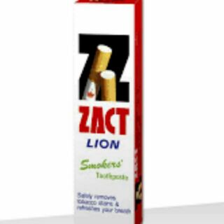 ยาสีฟัน zact เพื่อคนสูบบุหรี่ และดื่มชา กาแฟ