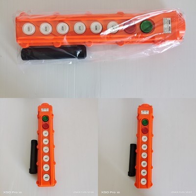 COB-63A HOIST PUSH BUTTON SWITCH RAINPROOF สวิตซ์ร็อก สวิตซ์เครน 8ปุ่ม(ON-OFF-UP-DOWN-EAST-WEST-SOUT