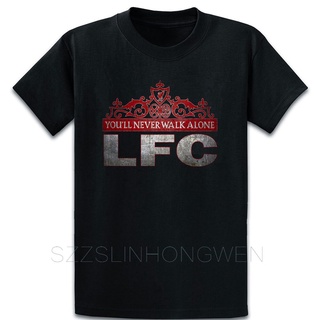 [COD]เสื้อยืดแขนสั้น พิมพ์ลาย Liverpool_Never Walk Alone แฟชั่นสําหรับผู้ชายS-5XL