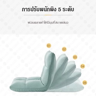 โซฟาญี่ปุ่น ไซส์ใหญ่110 ซม.ปรับเอนได้ 6 ระดับ