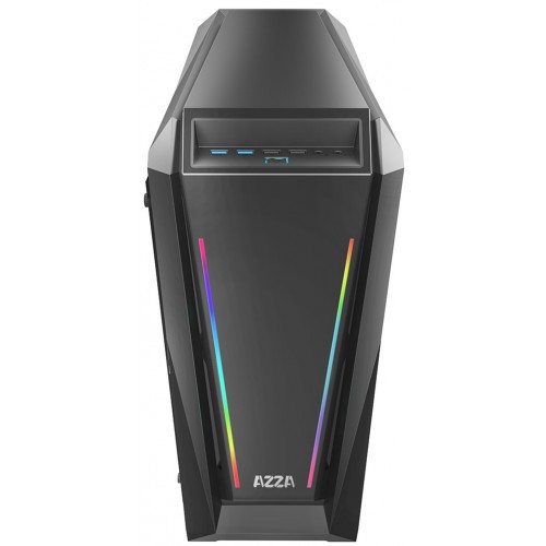 AZZA Mid Tower Tempered Glass RGB Gaming Case Chroma 410A - Black USB3.0*2