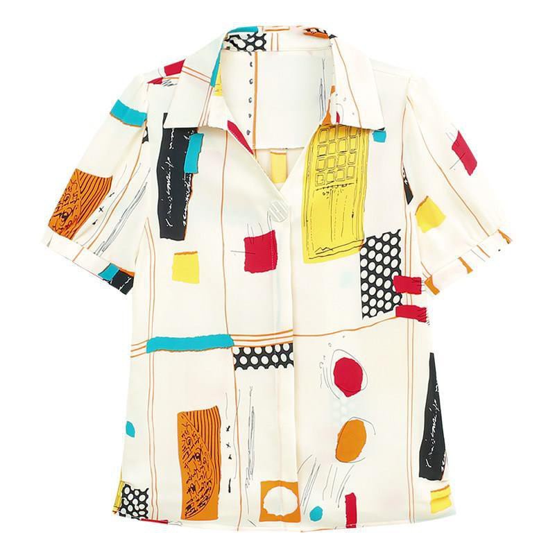 เสื้อเชิ้ตชีฟองผู้หญิง เช คอปก รุ่นยอดฮิต มีส่วนลด เสื้อเชิ้ตเก๋ไก๋ สวยหรูดูแพง - รูปที่ 4