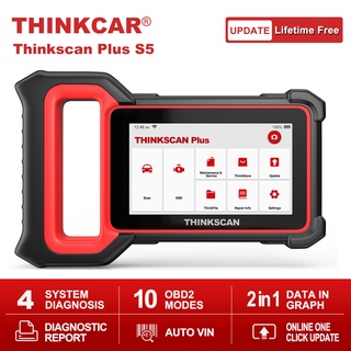 Thinkcar Thinkscan Plus S5 เครื่องสแกนเนอร์อ่านโค้ด OBD2 พร้อม ABS SRS สําหรับรถยนต์ Proton And Perodua OBD2 OBD2