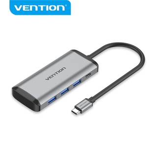 Vention USB C HUB 6 in 1 Type C to TF/SD/USB 3.0/PD 87W 6 Ports 5Gbps Docking Station for Laptop PC TGRHB