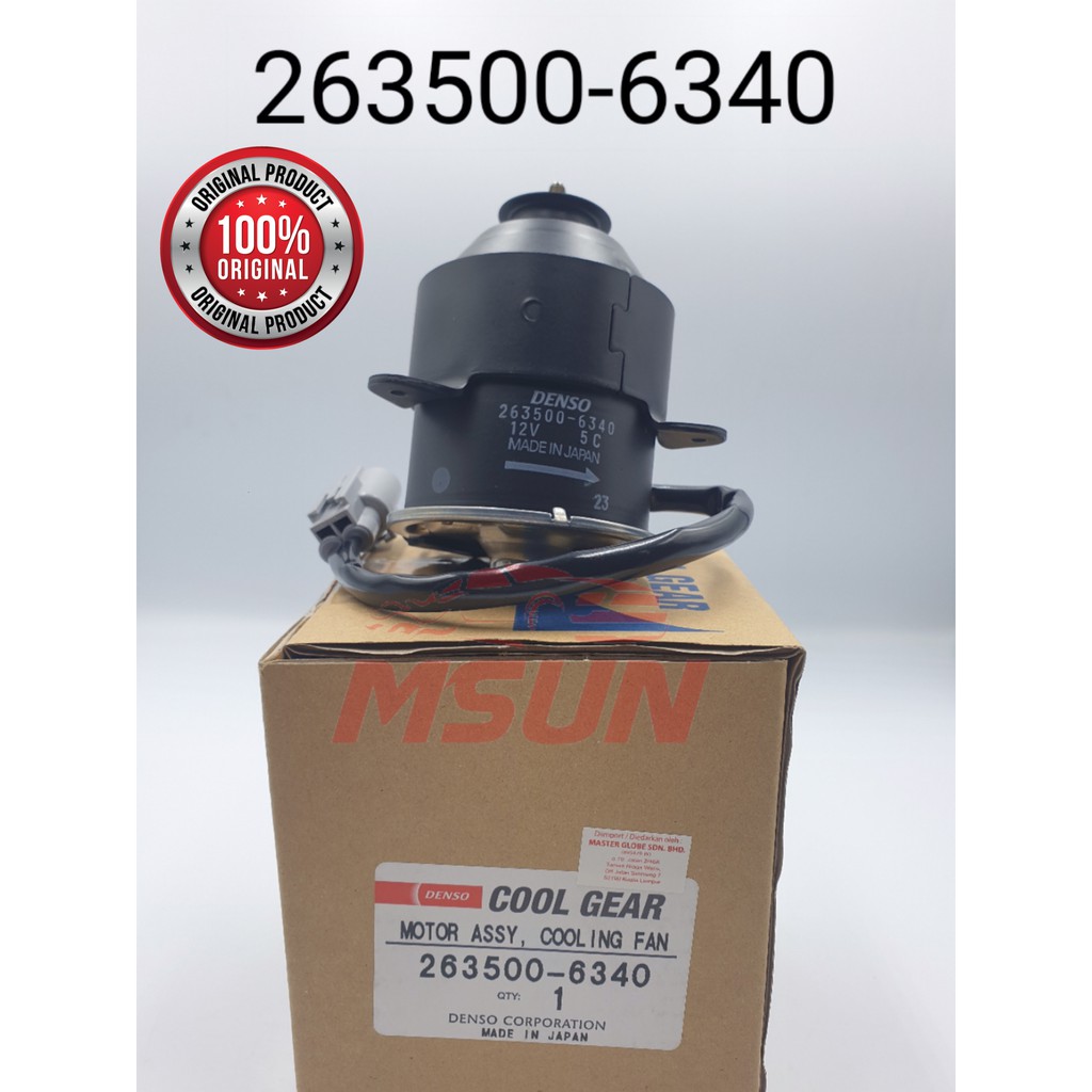 มอเตอร์พัดลมหม้อน้ํา 263500-6340 TOYOTA HARRIER MCU15 SXU10